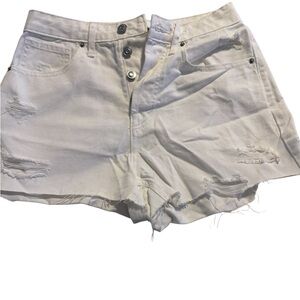 Wild Fable White Distressed Jean Shorts